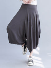 Loose Solid Color Wide Leg Casual Pants
